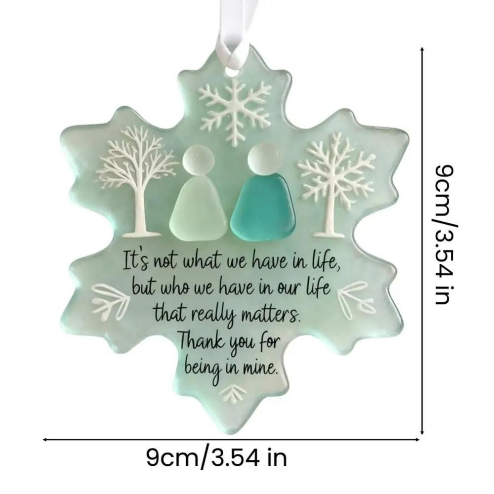 Handmade Xmas Hanging Decor Reusable Christmas Ornaments Snowflake Ornament  New Year Party Decor