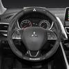 Pour Mitsubishi Outlander Pajero Asx Colt Lancer EX Evolution L200 Triton RALLIART Voiture Housse de Volant en Cuir Fibre de Carbone