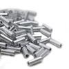 MNFT 120Pcs Aluminum Fishing Line Tube Crimp Sleeves Connector Ferrules Rope Crimping Sleeve Boat Fishing Pipe for Leader Riggin