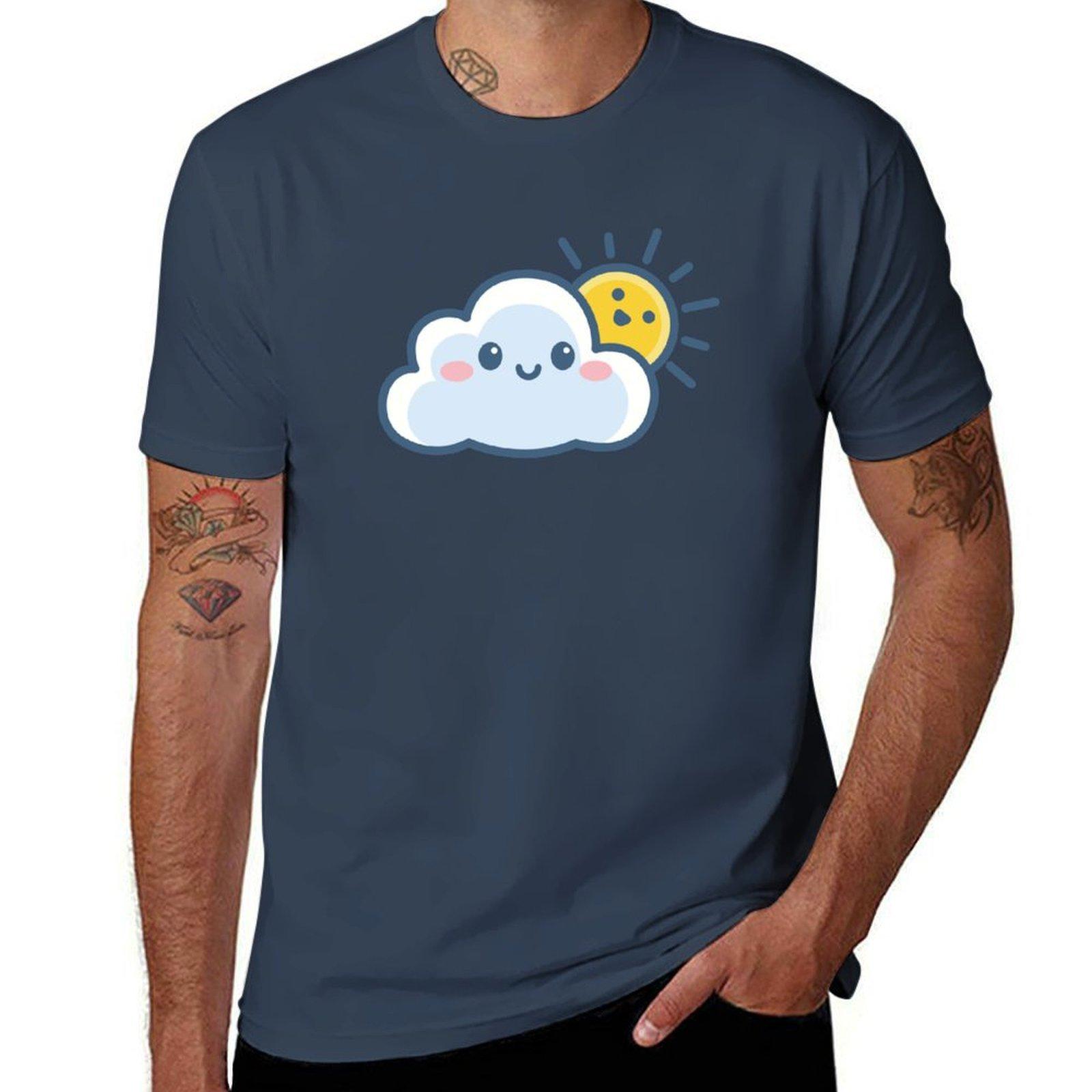 Sunny Cloud Tshirt Running Perforunisexce Short Sleeve Tee S