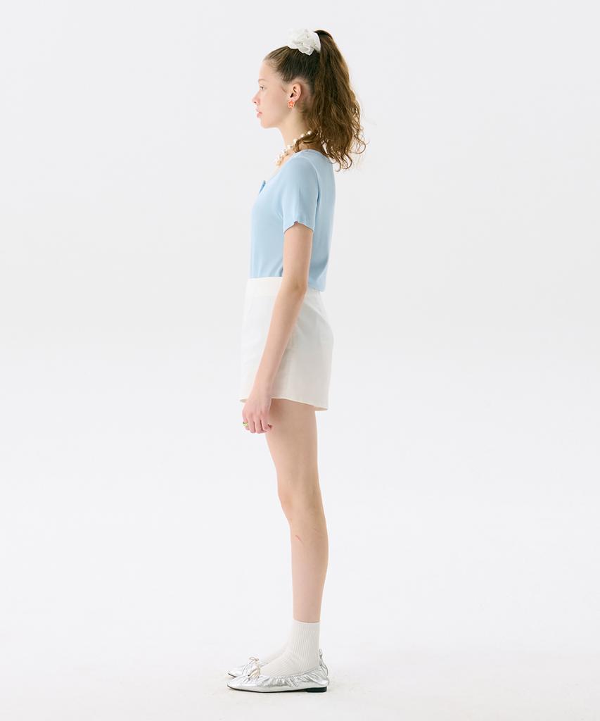 Jun Jun Space Pattern Shorts_White