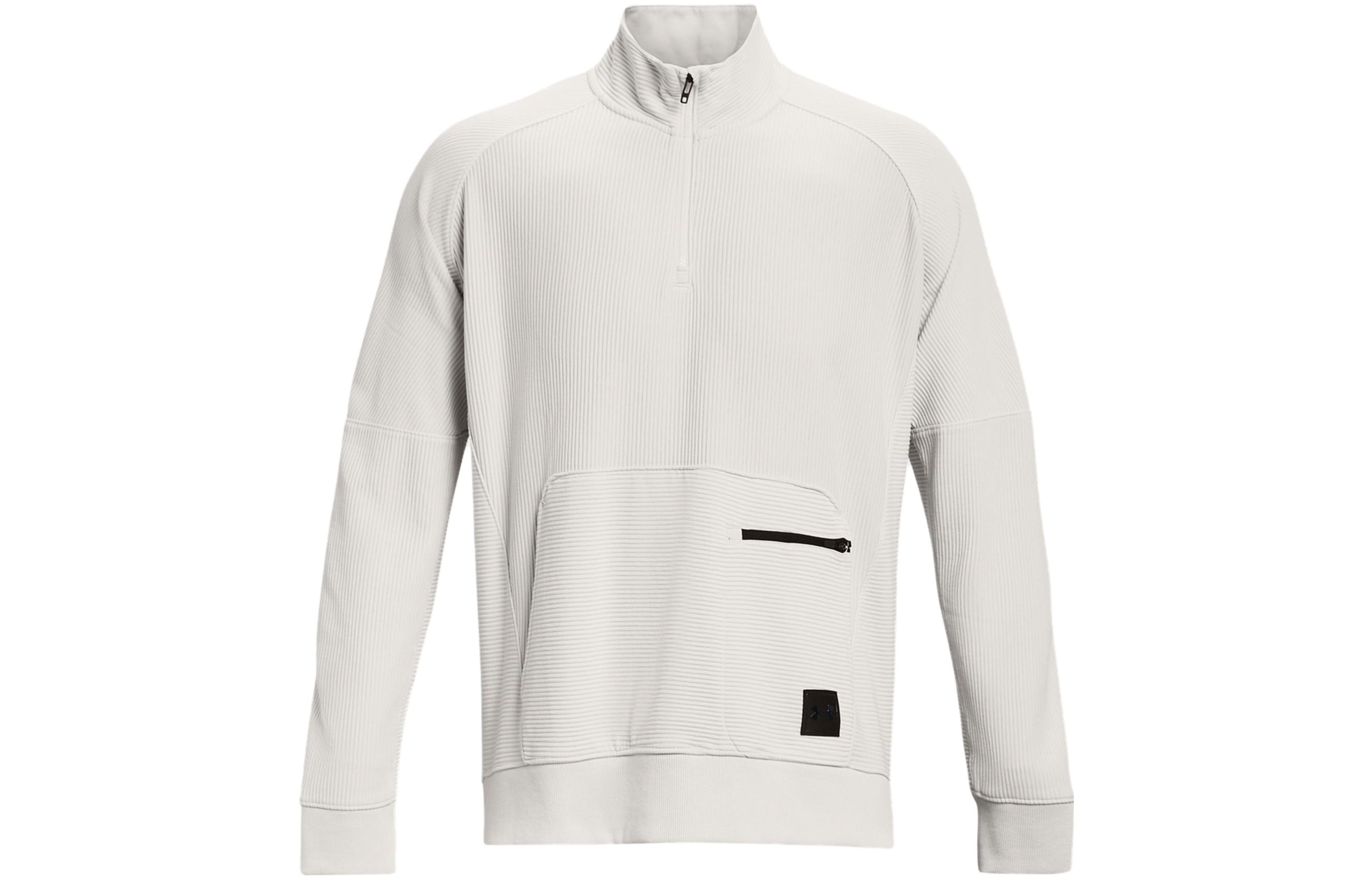 Under Armour Sweatshirts Men s White Stand Collar Moderate Other 1382115-114 S