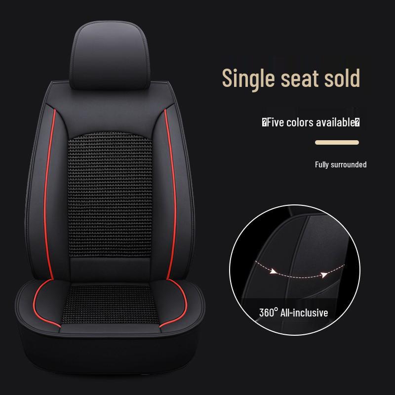 Uniwersalny Pokrowiec na Fotel Samochodowy Pełny Oplot dla Kierowcy i Współkierowcy - Na Wszystkie Pory Roku, Pasuje do Sedana, SUV-a, Pickupa, Vana