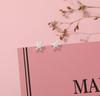 S925 Silver Zircon Snowflake Stud Earrings - Korean Style Christmas Gift for Girls