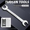 Metric Mirror Finish Double End High Hardness Open End Wrench - Multi-Spec Hand Tool