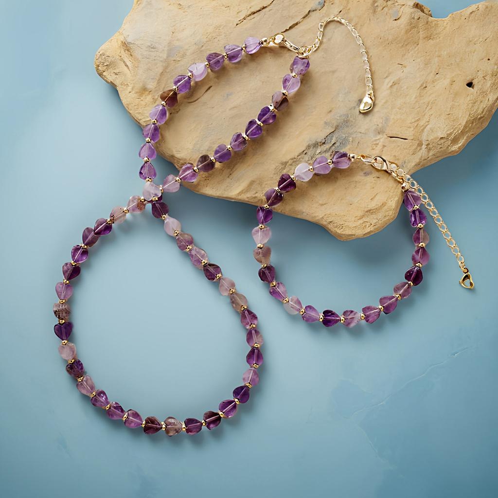 Simple Fashion Fashion Jewelry Exquisite Crystal Love Versatile Necklace Collarbone Chain Merchandise Jewelry
