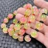 Peach Blossom Pink Watermelon Quartzite and Jade Bead Bracelet