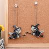 New Double-Sided Thickened Flat Magic Cats Car Pendants Christmas Tree Ornaments