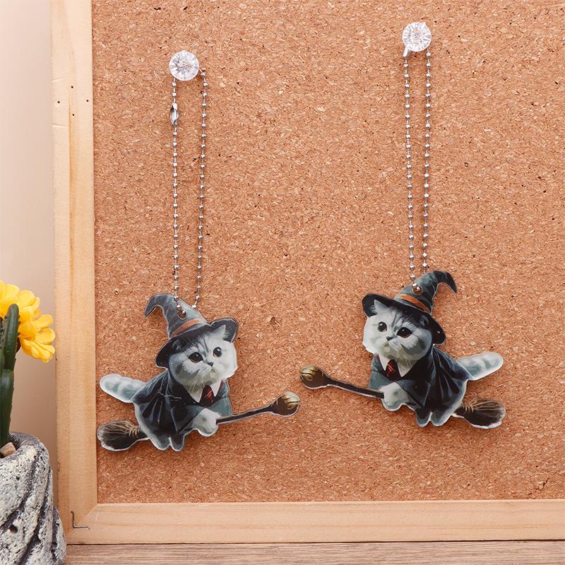New Double-Sided Thickened Flat Magic Cats Car Pendants Christmas Tree Ornaments