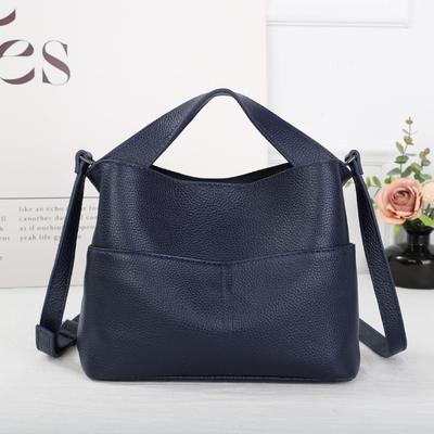 Pracovní taška z lícové kůže 2026 - Dámská taška přes rameno s přeměnitelným popruhem, prostorná crossbody taška na notebook pro dojíždění