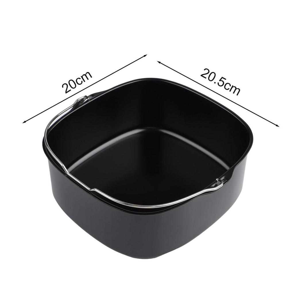 Set di Accessori per la Cottura Accessori per Friggitrice ad Aria Strumenti da Forno Teglie Quadrate per Torta
