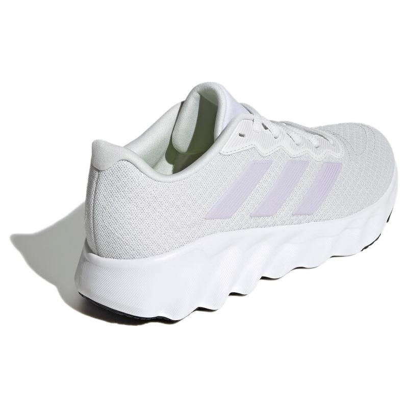 Adidas Switch Move Comfortable Versatile PU Fabric Synthetic Leather Cushioning Low-Top Casual Running Shoes Women sneaker White Purple ID5254