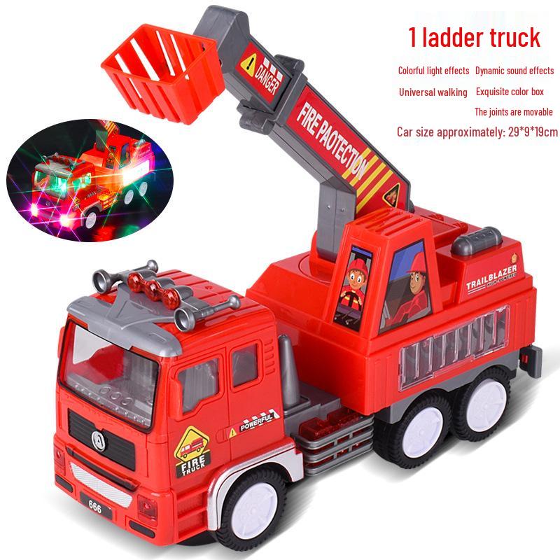 

Большая универсальная электрическая игрушечная машинка для детей с 3D-подсветкой и музыкой - Инженерная машина для мальчиков