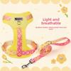 Dopamine Dog Harness Small & Medium Outdoor Dog Harness Gradient Print Pet Leash Set Comfortable and breathable