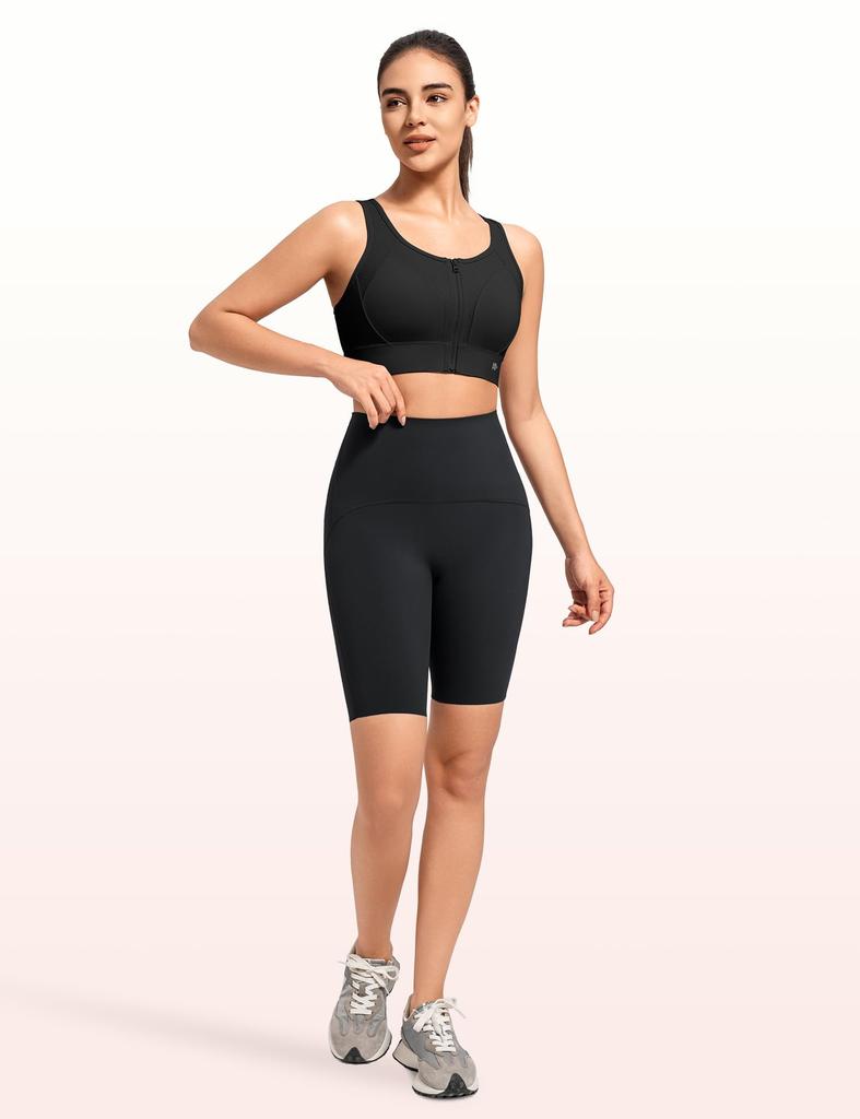 Yvette Sports Ohne Vorderseite Hoch Groß Spitze Schweiß Schnell Racer Integriert Sport M Schwarz BH, Bounce, Öffnung, Unterstützung, Größe, Mesh, Feuchtigkeitstransport, Trocknend, Rücken,