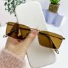 Brands Design Women Anti Reflective Mirror Sunglasses Fashion Metal Square Glasses UV400 Protection Classic Style