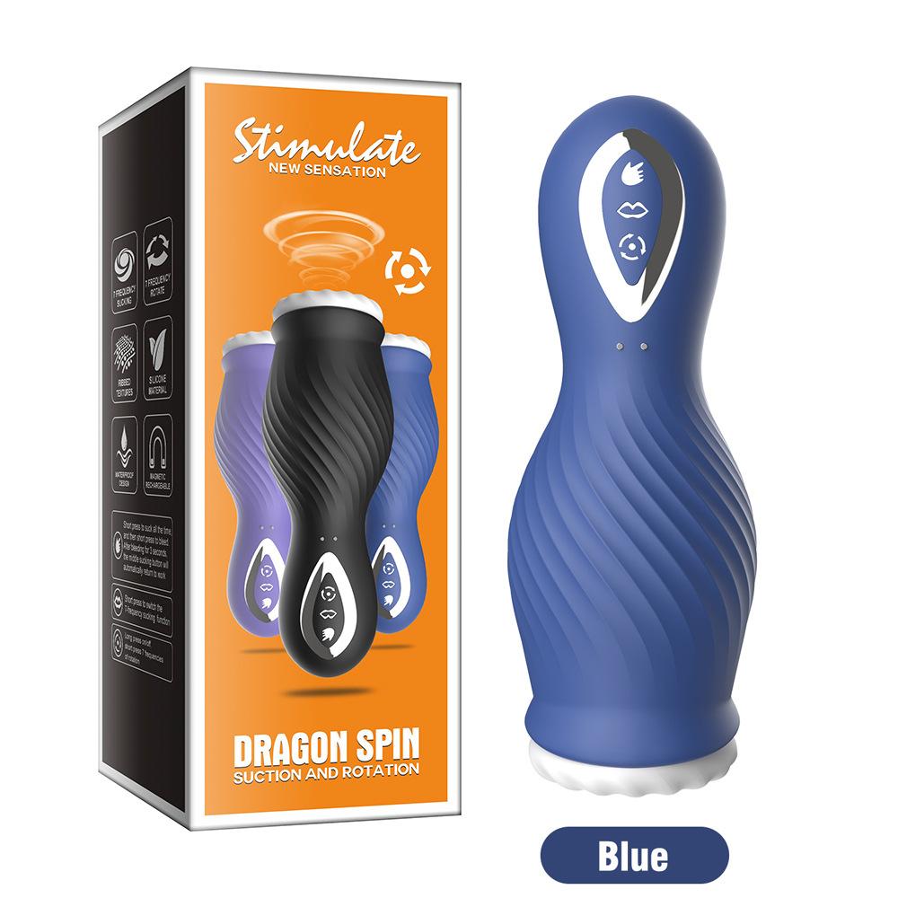Eroticy Men Masturbation Auto Suck Sex Toy For Male Vibrating Tail Silicone Vaginas Oral Licking Toys For Male Adult Fox