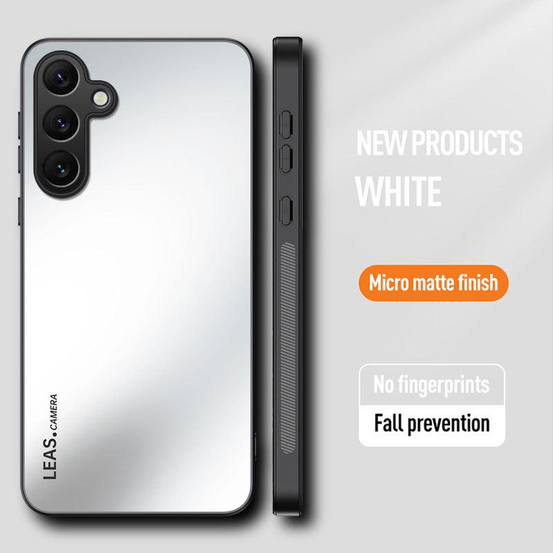 

Защитный чехол Samsung Galaxy - Высококлассный, Ударопрочный, Защищающий от отпечатков пальцев для моделей A24, A55, A16, A15, A35, A36, A04. A34 5G белый