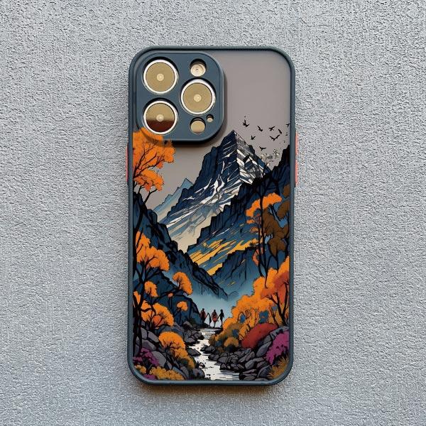 Sunrise Scenery Phone Case For iPhone 17 15 14 Plus Pro Max 16 13 12 11 Pro Max Mini XR X XS Plus Gorgeous Mountain River Cover