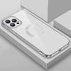 For iPhone 14 Plus 9D Plated Lens Film Clear Phone Case