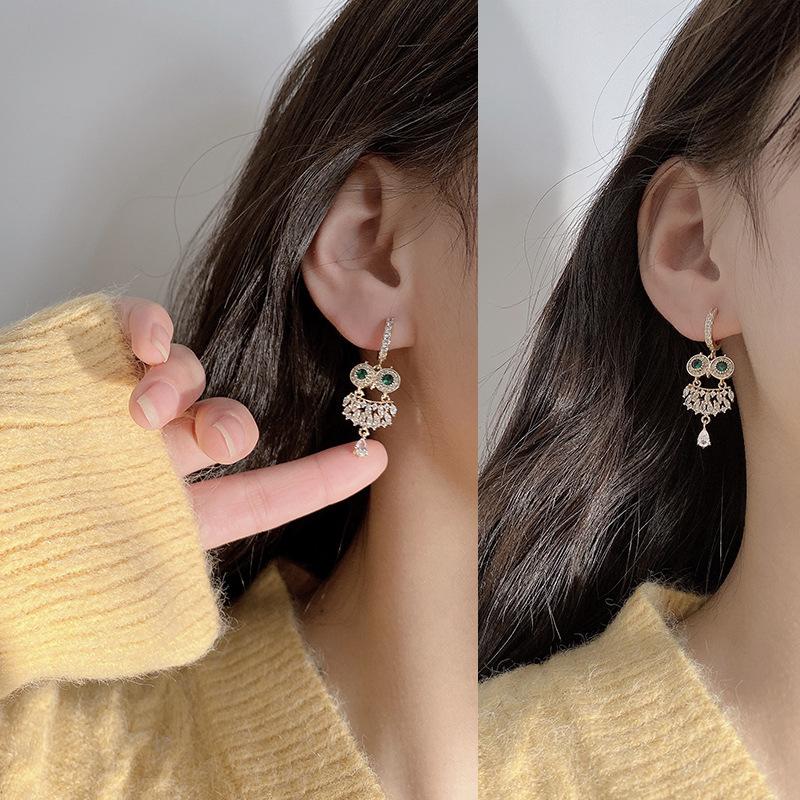 New Fashion Butterfly Earrings For Women Luxury Zircon Pearl Geometric Tassel Earring Girl Party Wedding Statement Jewelry Gifts