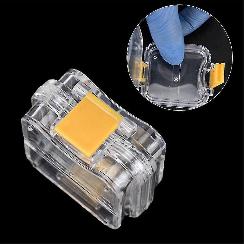 Dental Lab Supply 50pcs Plastic Denture Tooth Box With Film Denture Storage Box Membrane Tooth Box