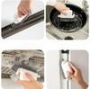 Groove Cleaning Brush Grout Cleaner Tool Grip Brush Hard Bristle Crevice Cleaning Brush for Sliding Door Track, Window Sill