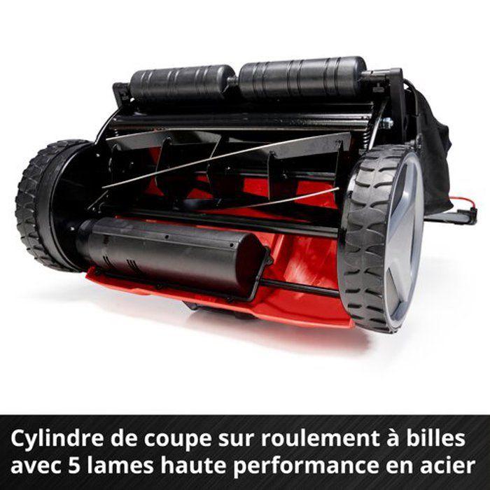 Einhell Tondeuse à gazon manuelle sans fil GE-HM 18/38 Li Solo PXC (18V, 400m²) Livré sans Batterie ni Chargeur