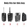 Valve Stems Caps For VOLKSWAGEN VW Leather Car Remote Key Case Cover Protection Holder Shell Fob For VW Volkswagen Golf 7 MK7 Ti RC6