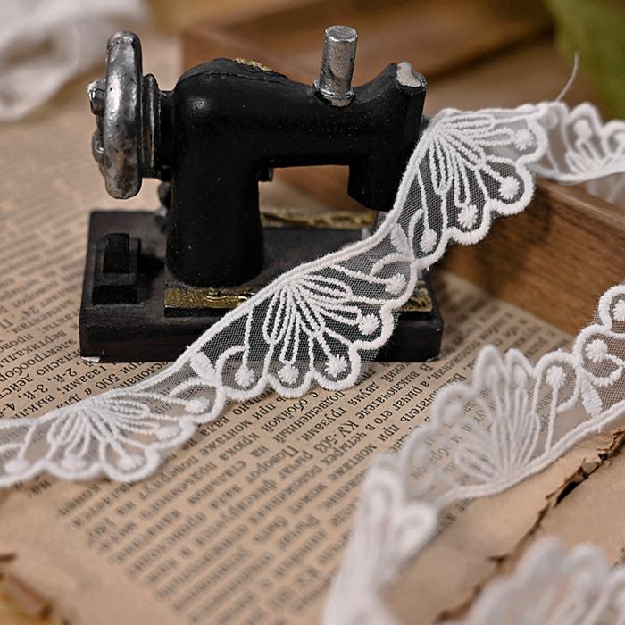 Exquis Passementerie Blanche Style Japonais-Coréen: Vêtements et Accessoires de Poupée en Fil de Coton, Ruban à Broderie en Maille pour Matériaux faits main