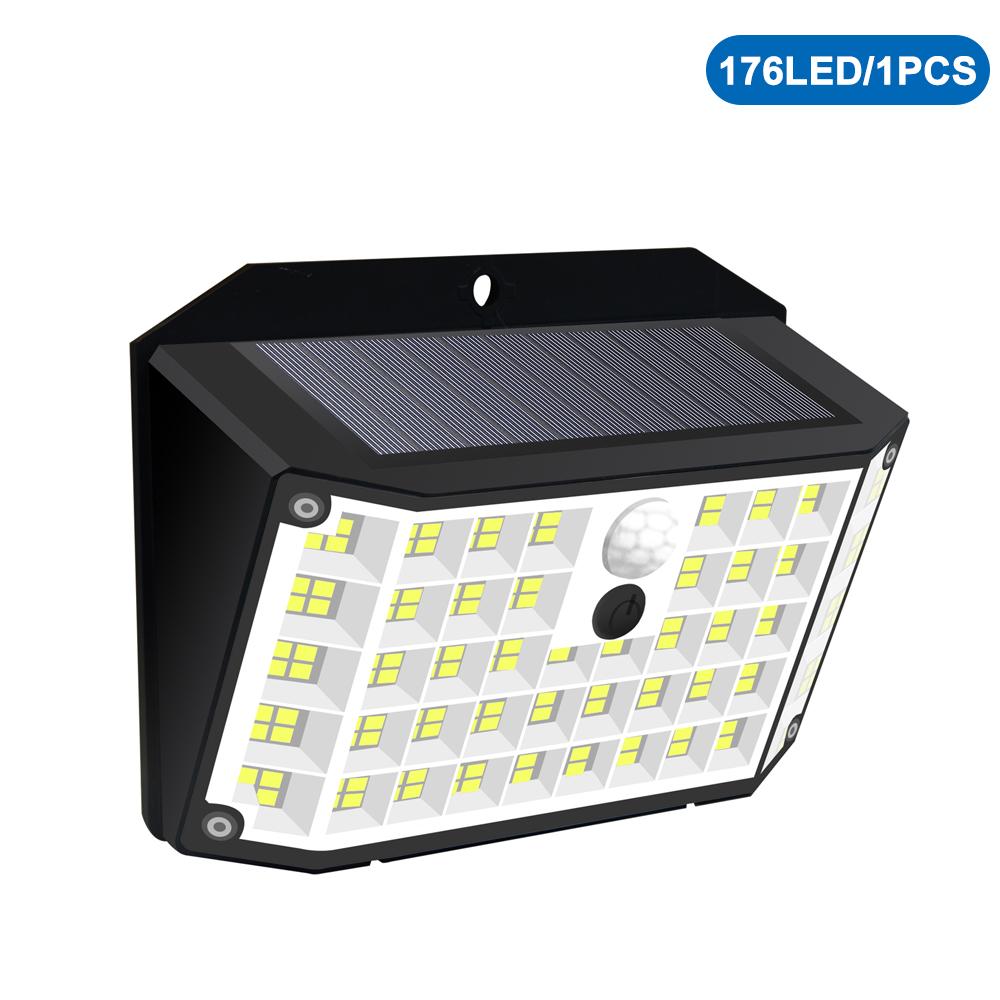 Outdoor Solar Light 468/208/138 LED Outdoor Solar Light LED Solar Security Lights Garden Waterproof 3 Modes Wall Lamp Fence Yard