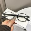 Fake Nerd-style oval frame women's tortoiseshell glasses, ultra-light eyeglass frame, natural look TR90