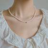 Choker Natural Mother-of-pearl Small Bead Necklace, Vintage Commuter Fashion Choker, Youthful Birthday Gift Necklace