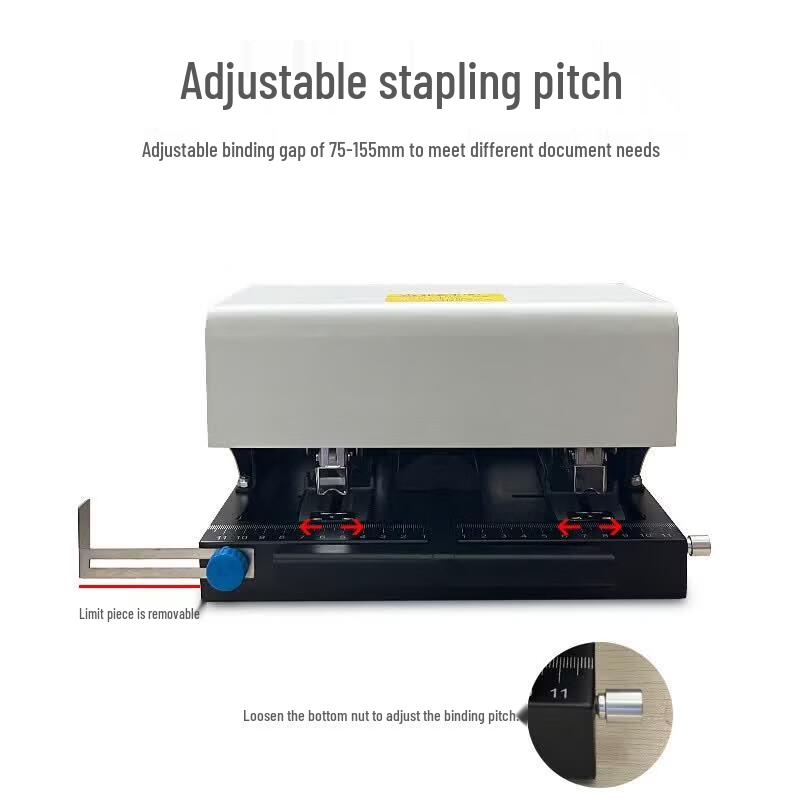 Huijin HJ-25D Automatic Double-Head Stapler CN Plug (adapter Included)