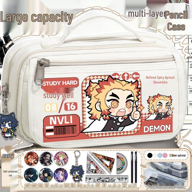 Demon Slayer Mitsuri Kanroji Large Capacity Pencil Case for Students