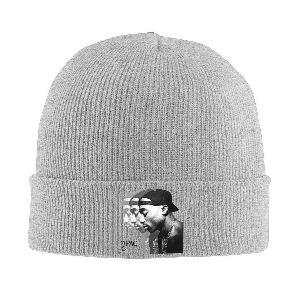 Rapper Tupac 2pac Graphic Printed Bonnet Hats  Beanie Hats Spring Graphic Knitting Hat Retro Men Women Unisex Gym Warm Cap
