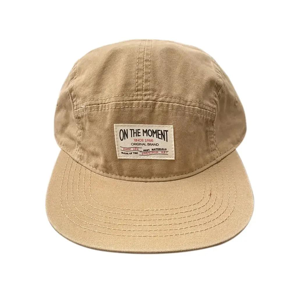 Retro Japanischer Stil Hip-Hop Hüte 5 Panel Dünne Flache Kappe Atmungsaktiv Schnelltrocknend Sonnenschutzhut Unisex