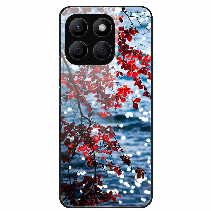 

For Honor X8C Case Tempered Glass Hard PC Back Shell for Honor X8C 4G Phone Cases Bumper Covers for HonorX8C X 8C Fashion Shells Honor X8C