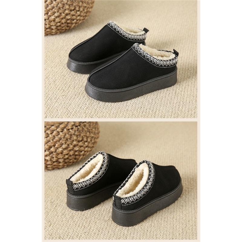 Women's Winter Thick Soled Fuzzy Cotton Shoes Snow Boots