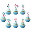 Theme Ocean Cake Flags Mermaid Starfish Turtle Decor For Celebration Supplies
