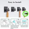 1-10pcs Self Adhesive Hook Heavy Duty Stainless Steel Wall Hooks Towel Clothes Rack Hangers Bathroom Kitchen Storage Holders