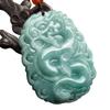Grade A Jade Pixiu Guanyin Buddha Dragon Pendant Necklace Peace Amulet