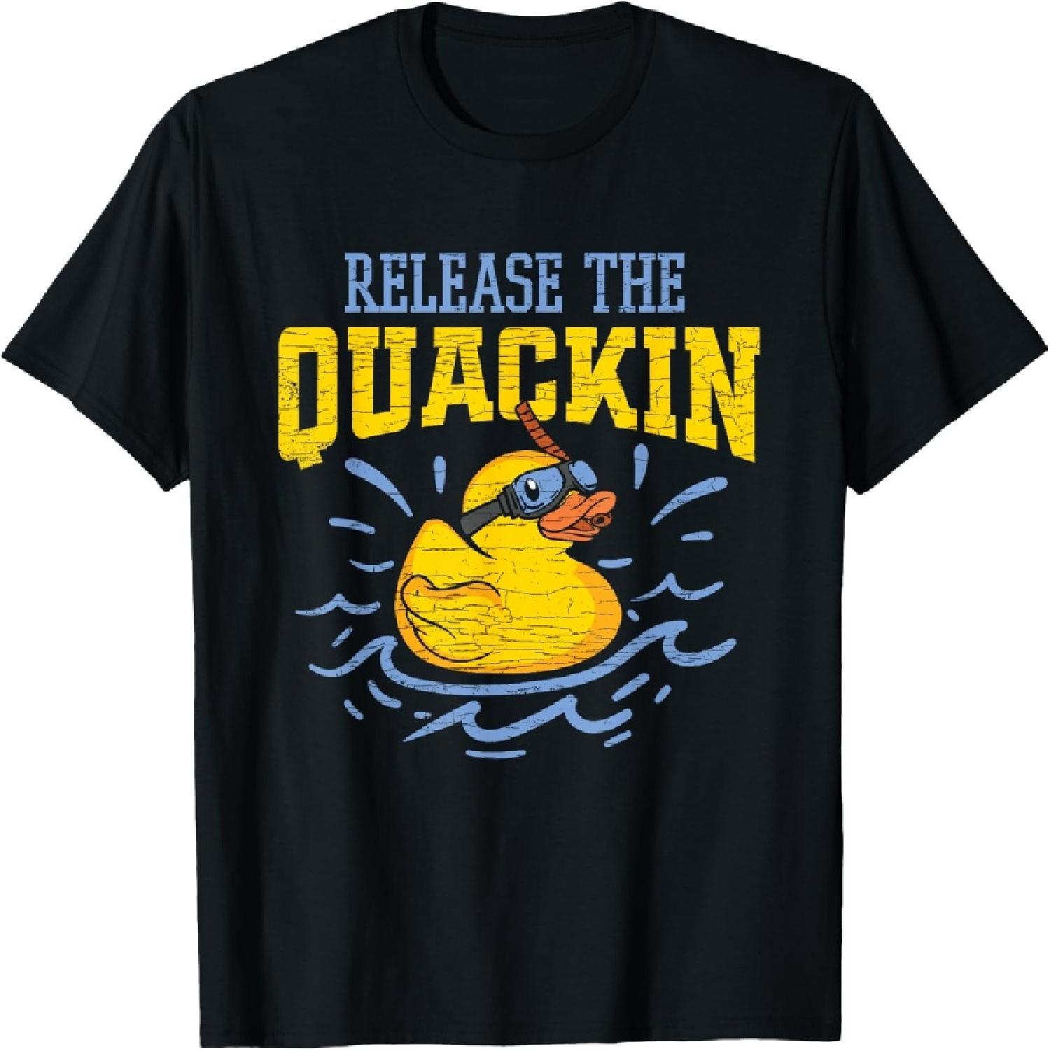 Футболка «Выпусти крякающую резиновую уточку» XXXXXL разноцветный