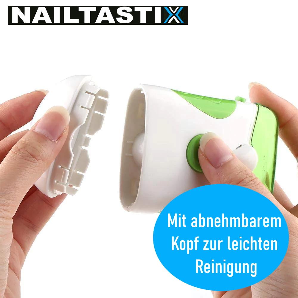 NAILTASTIX Nageltrimmer Nagelschere Nagelschneider Nagel Fräse Feile elektrisch