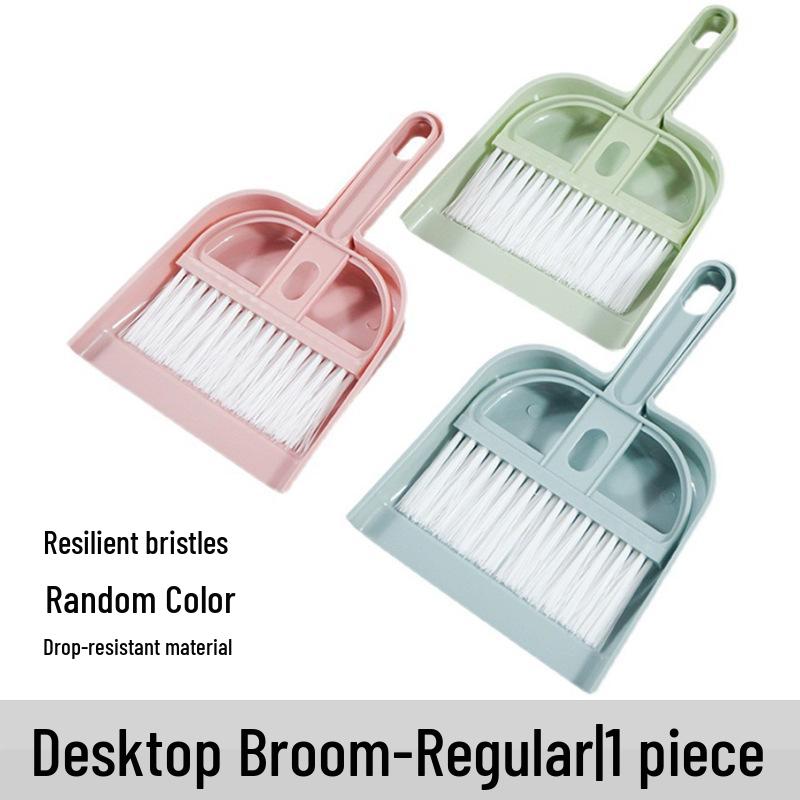 

Compact Desktop Dustpan & Broom Set for Home & Pet Use Standard