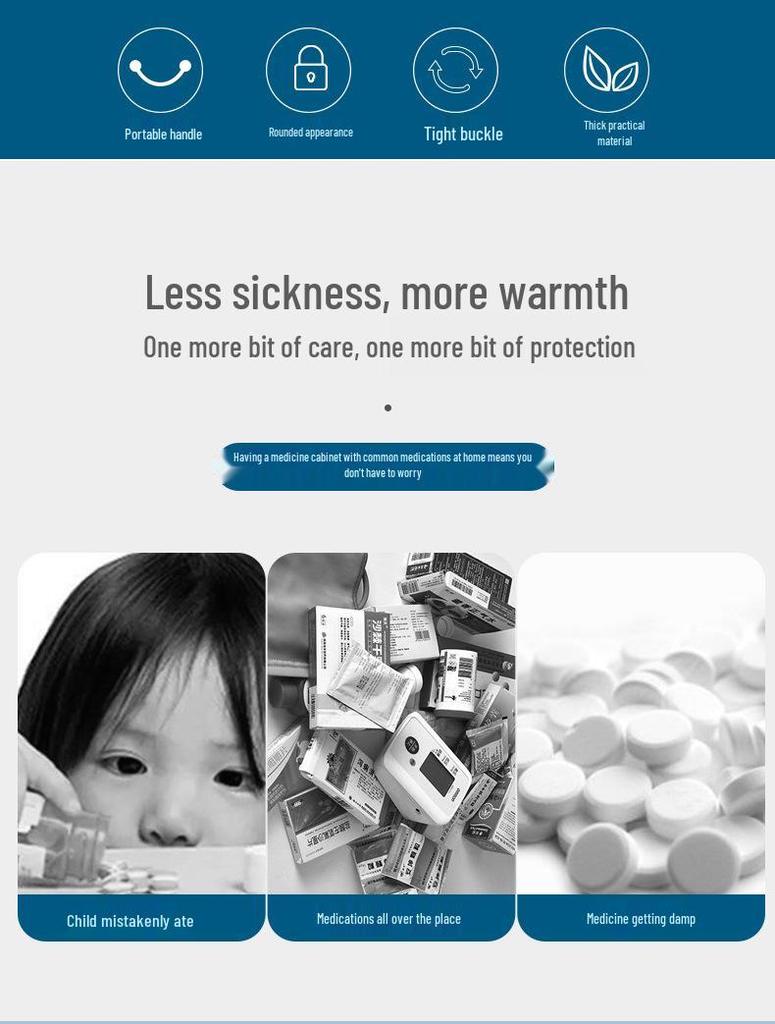 Double-Layer Portable First Aid Kit: Large Capacity Family Medicine Box