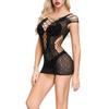 Women Sexy Lingerie Mesh Nightwear Sheer Fishnet Nightgowns Hollow Out Sleepshirts