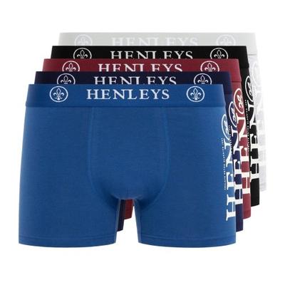 Cuecas Boxers Masculinas Kelmack2 da Henleys (Pacote de 5)