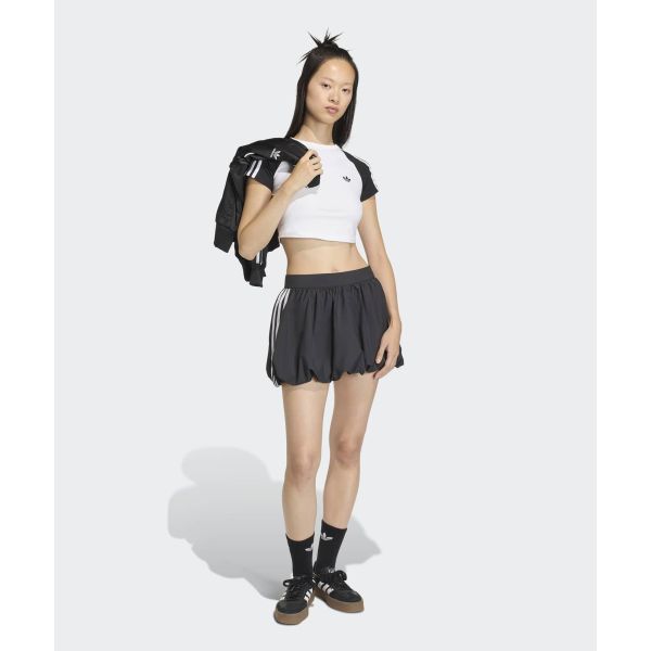 Adidas Originals FW25 Balloon Skirt Striped Comfortable Simple Casual Skirt Women skirts KD0299