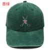 Golf Bow Embroidery Washed Retro Baseball Men's and Women's Leisure Outdoor Sports Shade Cap